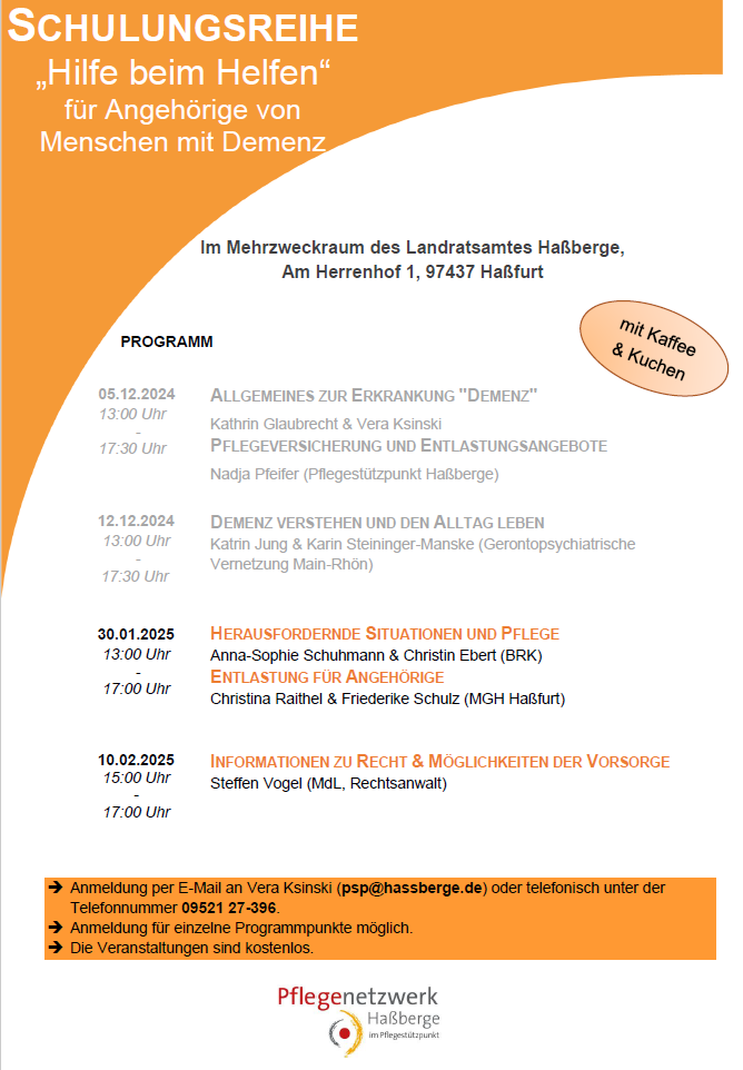 Foto Flyer Hilfe beim Helfen