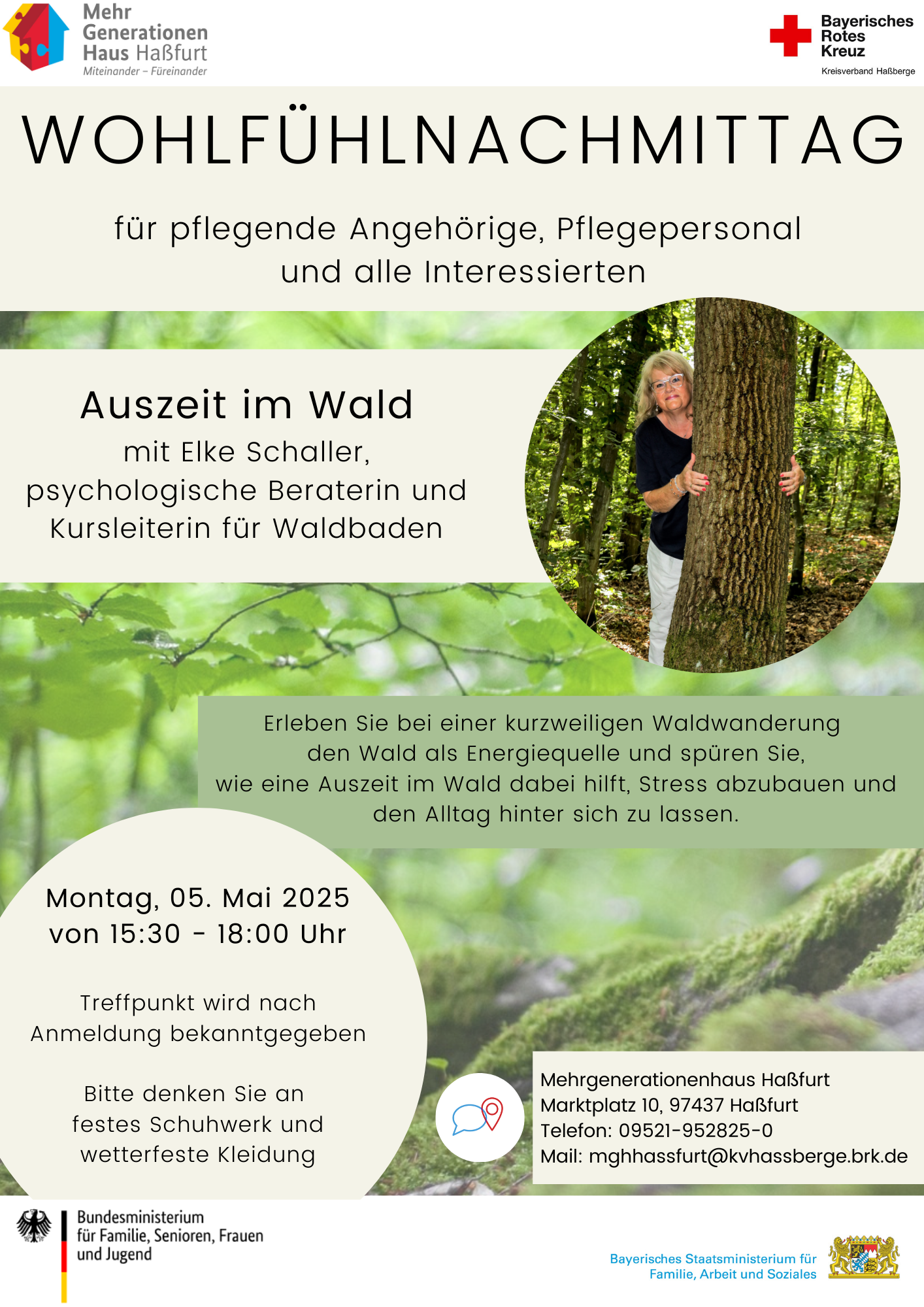 Wohlfühlnachmittag für pflegende Angehörige Waldbaden